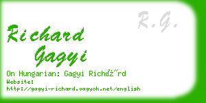 richard gagyi business card